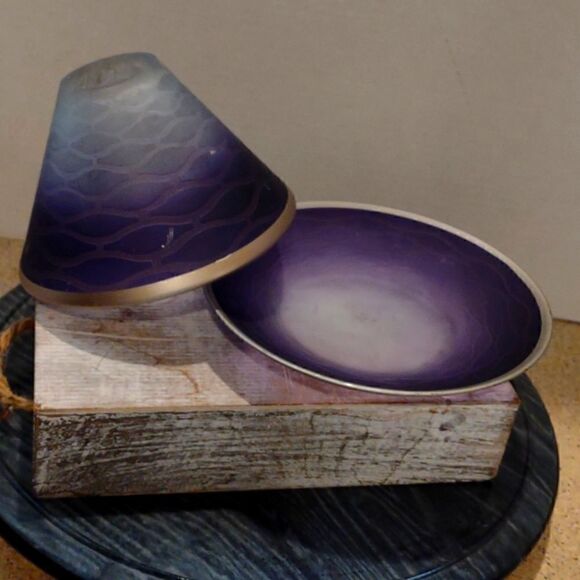 Yankee Candle Shade and Plate Set - Picture 1 of 7